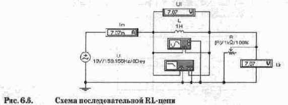 Индуктивность и емкость в цели переменного тока.