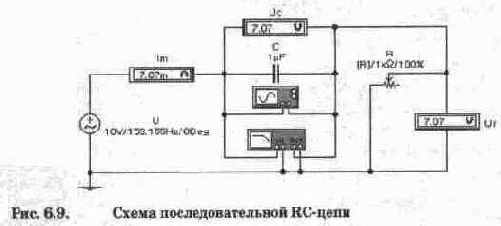 Индуктивность и емкость в цели переменного тока.